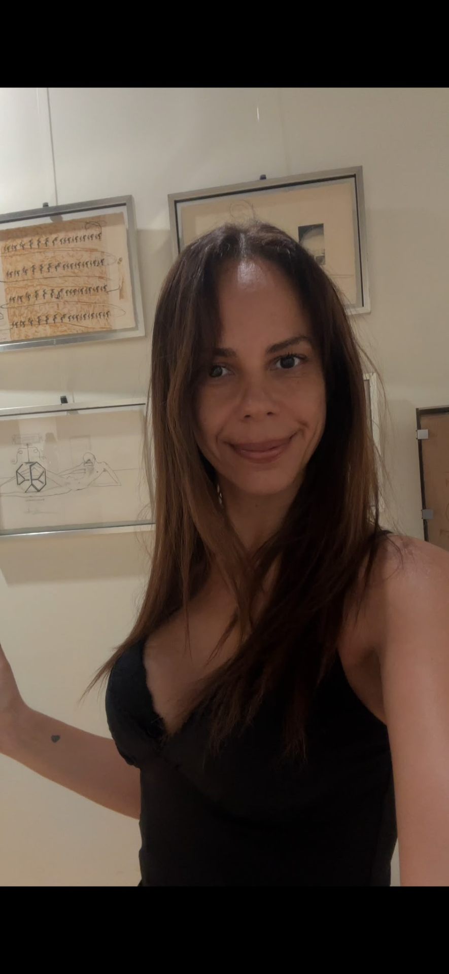 Dionne Gomes in the Dalí gallery